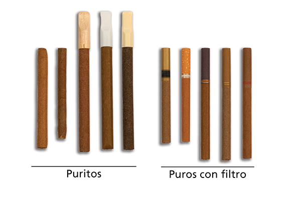 Puritos y puros con filtro